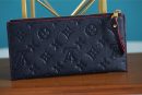 1:1 Replica Louis Vuitton Pochette Melanie BB Monogram Empreinte Dark Blue For Women, Women's Wallets 7.9in/20cm LV