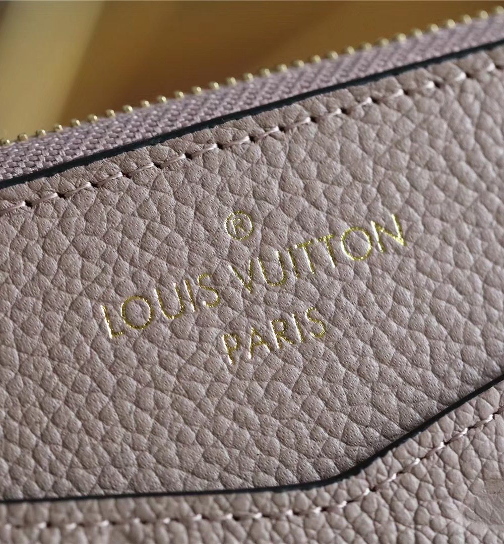 1:1 Replica Louis Vuitton Pochette Melanie BB Monogram Empreinte Grey For Women, Women's Wallets 7.9in/20cm LV