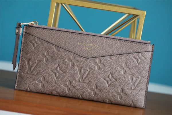 Louis Vuitton Pochette Melanie BB Monogram Empreinte Grey For Women, Women's Wallets 7.9in/20cm LV