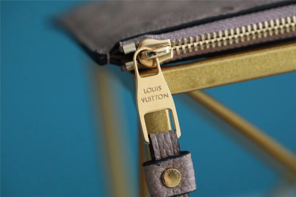 Louis Vuitton Pochette Melanie BB Monogram Empreinte Grey For Women, Women's Wallets 7.9in/20cm LV