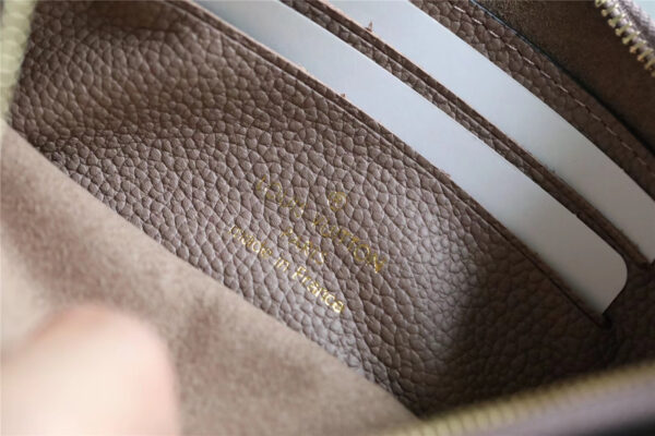 Louis Vuitton Pochette Melanie BB Monogram Empreinte Grey For Women, Women's Wallets 7.9in/20cm LV