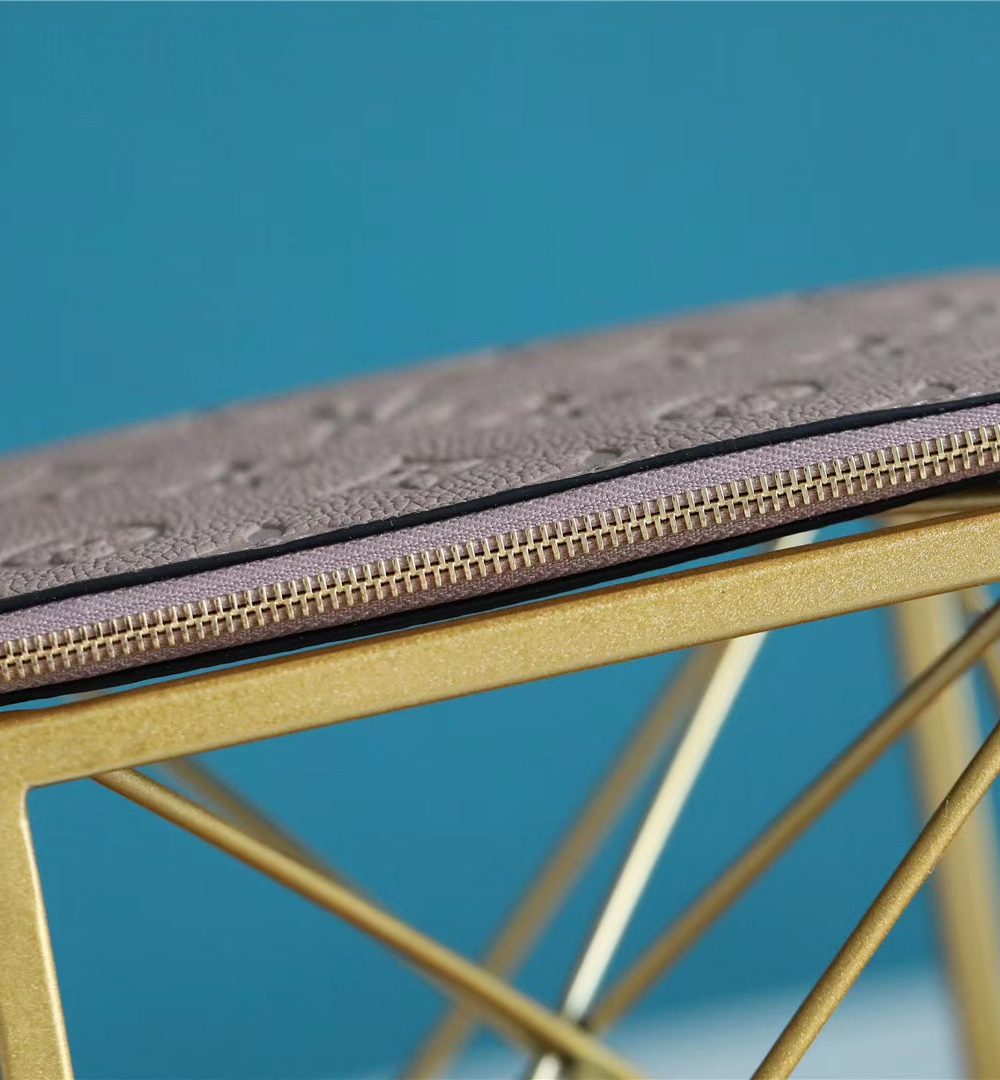 1:1 Replica Louis Vuitton Pochette Melanie BB Monogram Empreinte Grey For Women, Women's Wallets 7.9in/20cm LV