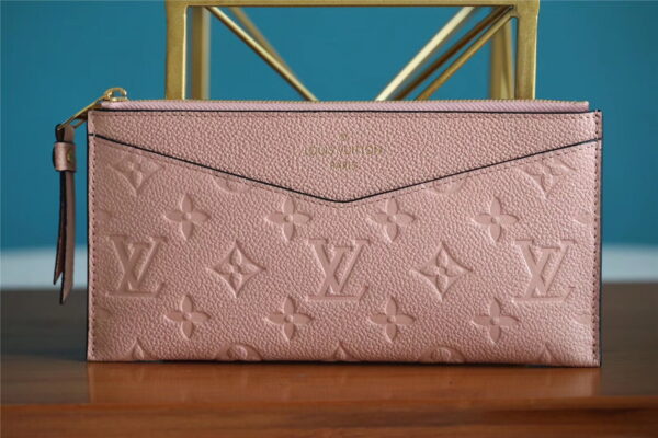 Louis Vuitton Pochette Melanie BB Monogram Empreinte Pink For Women, Women's Wallets 7.9in/20cm LV