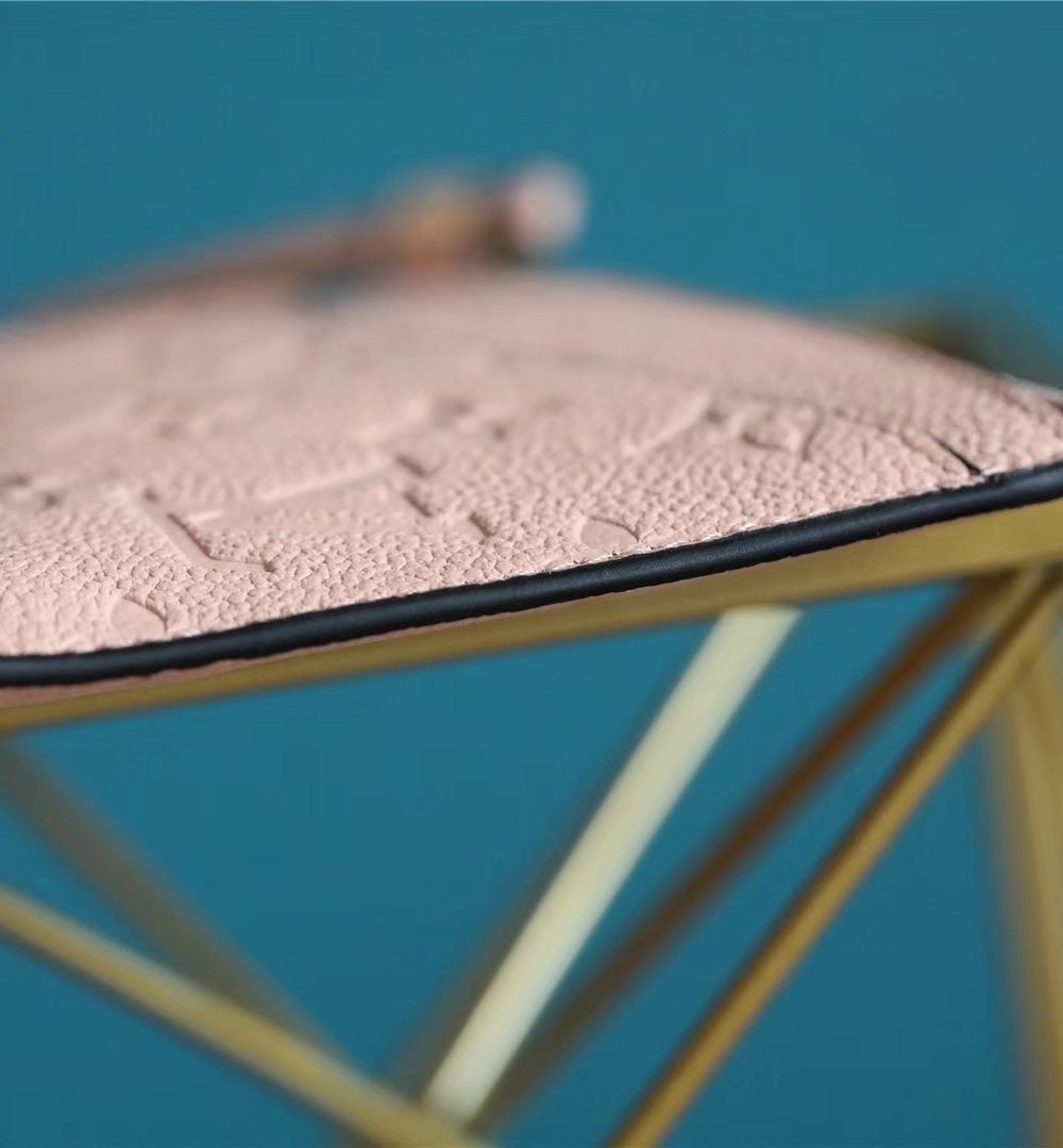 1:1 Replica Louis Vuitton Pochette Melanie BB Monogram Empreinte Pink For Women, Women's Wallets 7.9in/20cm LV