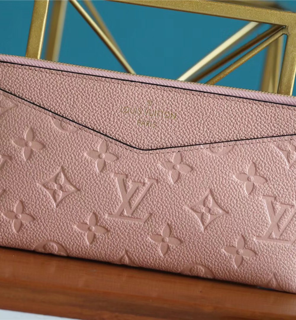 1:1 Replica Louis Vuitton Pochette Melanie BB Monogram Empreinte Pink For Women, Women's Wallets 7.9in/20cm LV
