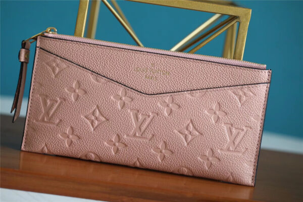 Louis Vuitton Pochette Melanie BB Monogram Empreinte Pink For Women, Women's Wallets 7.9in/20cm LV