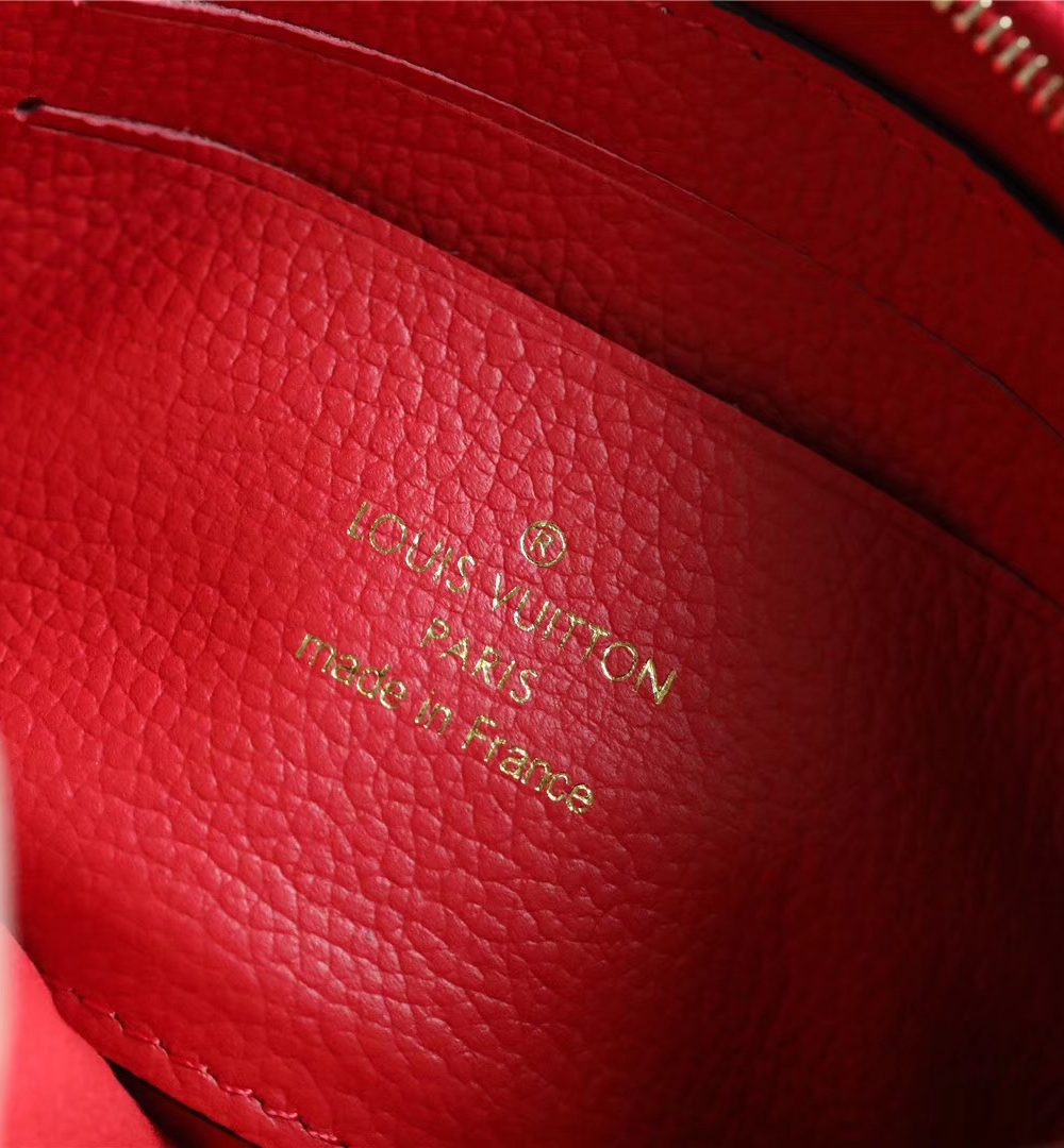 1:1 Replica Louis Vuitton Pochette Melanie BB Monogram Empreinte Red For Women, Women's Wallets 7.9in/20cm LV