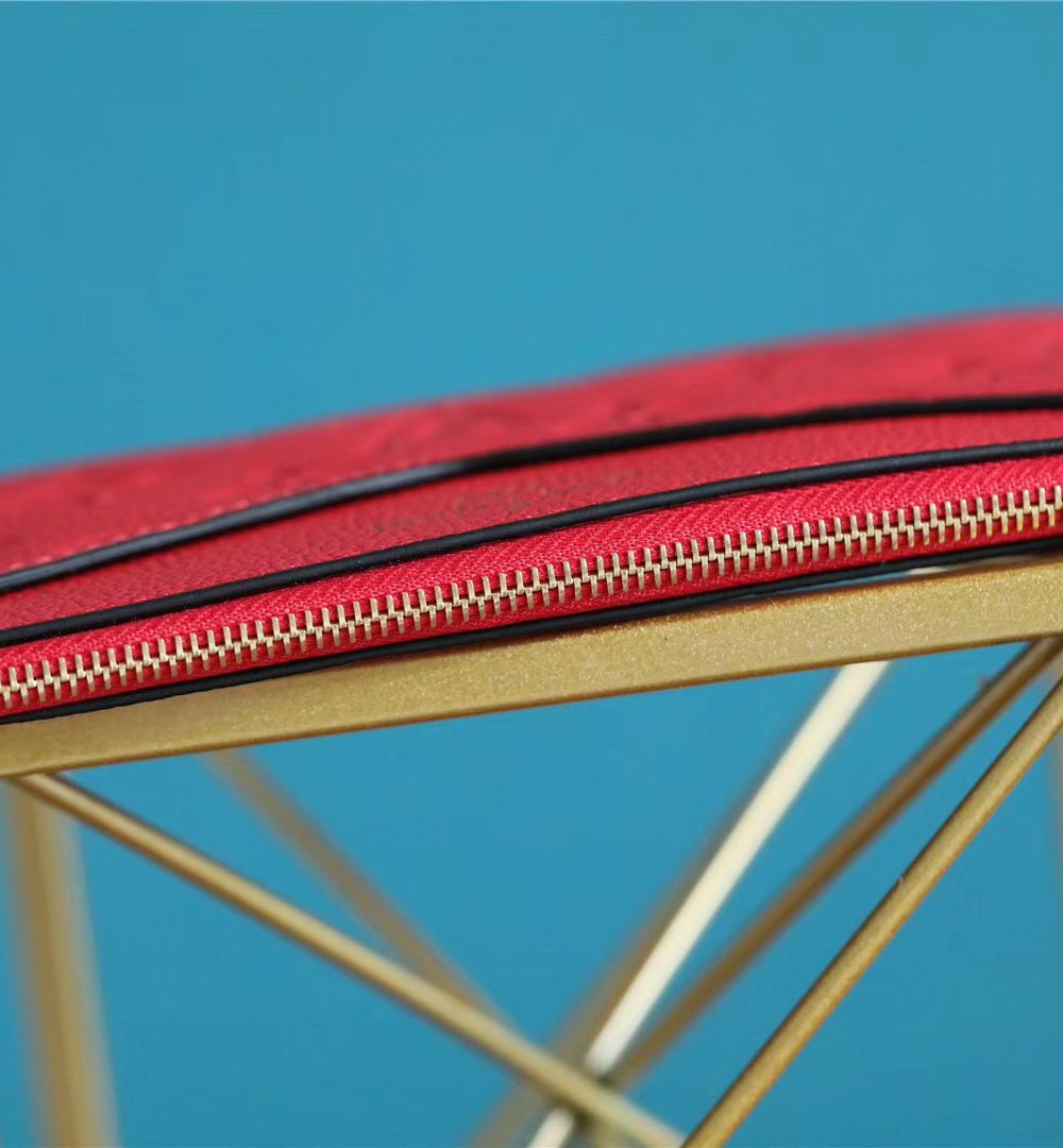 1:1 Replica Louis Vuitton Pochette Melanie BB Monogram Empreinte Red For Women, Women's Wallets 7.9in/20cm LV