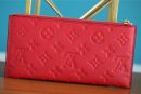 1:1 Replica Louis Vuitton Pochette Melanie BB Monogram Empreinte Red For Women, Women's Wallets 7.9in/20cm LV
