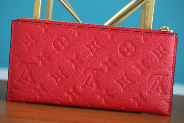 Louis Vuitton Pochette Melanie BB Monogram Empreinte Red For Women, Women's Wallets 7.9in/20cm LV