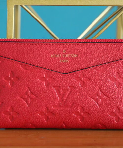 Louis Vuitton Pochette Melanie BB Monogram Empreinte Red For Women, Women's Wallets 7.9in/20cm LV