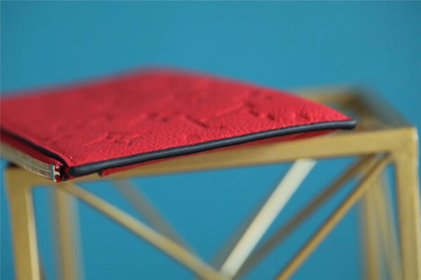 Louis Vuitton Pochette Melanie BB Monogram Empreinte Red For Women, Women's Wallets 7.9in/20cm LV