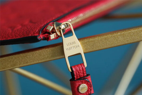 Louis Vuitton Pochette Melanie BB Monogram Empreinte Red For Women, Women's Wallets 7.9in/20cm LV