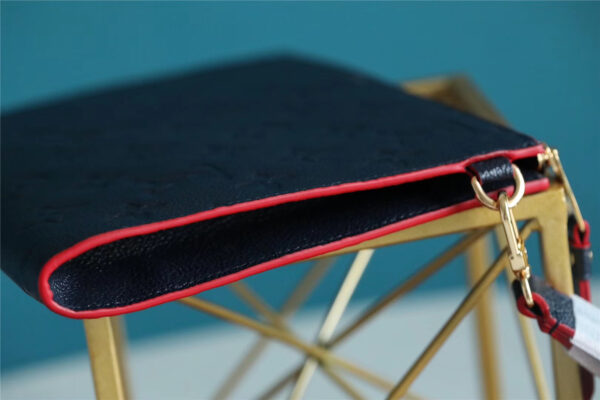 Louis Vuitton Pochette Melanie MM Monogram Empreinte Dark Blue For Women, Women's Wallets 9.2in/23cm LV
