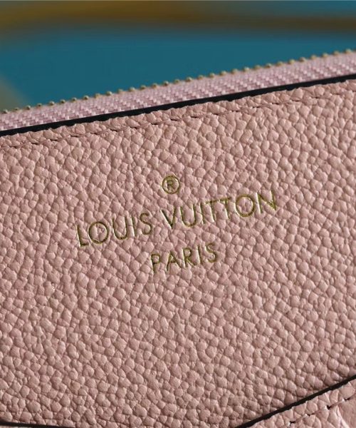 1:1 Replica Louis Vuitton Pochette Melanie MM Monogram Empreinte Pink For Women, Women's Wallets 9.2in/23cm LV