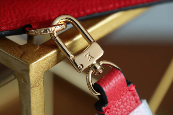 Louis Vuitton Pochette Melanie MM Monogram Empreinte Red For Women, Women's Wallets 9.2in/23cm LV