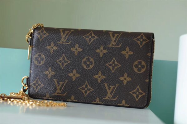 Louis Vuitton Pochette Trunk Verticale Monogram Canvas For Women, Women's Wallets 6.9in/17.5cm LV 