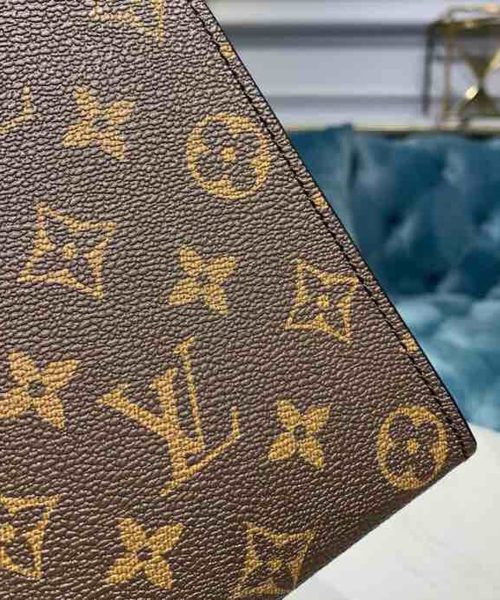 1:1 Replica Louis Vuitton Pochette Voyage MM Monogram Canvas For Men, Men's Wallet 8.3in/27cm LV M61692