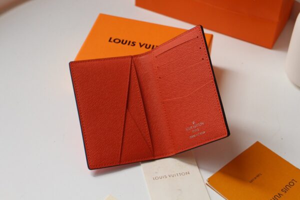 Louis Vuitton Pocket Organizer Monogram Canvas Orange For Men, Men's Wallet 8cm LV M60502