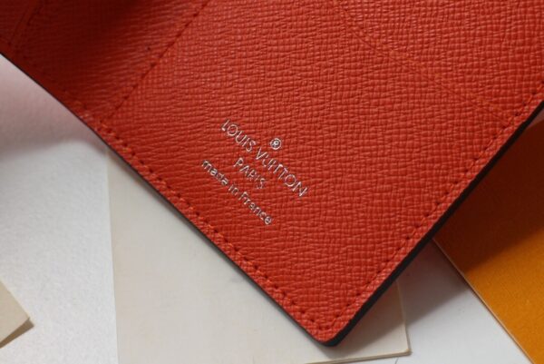 Louis Vuitton Pocket Organizer Monogram Canvas Orange For Men, Men's Wallet 8cm LV M60502