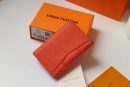 1:1 Replica Louis Vuitton Pocket Organizer Monogram Canvas Orange For Men, Men's Wallet 8cm LV M60502