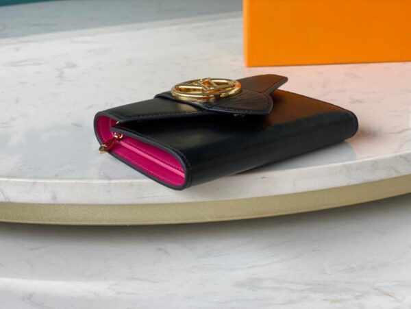 Louis Vuitton Pont 9 Compact Wallet Black For Women, Women's Wallets 4.2in/12cm LV M69175