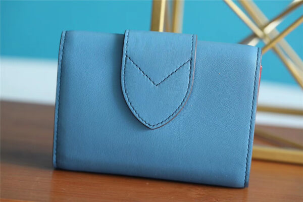 Louis Vuitton Pont 9 Compact Wallet Blue For Women, Women's Wallets 4.2in/12cm LV