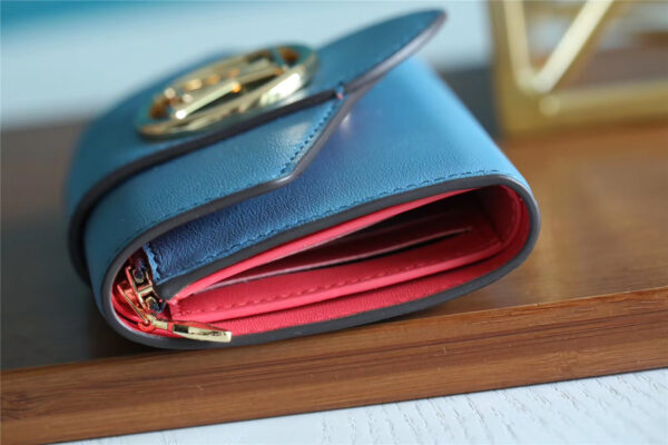 Louis Vuitton Pont 9 Compact Wallet Blue For Women, Women's Wallets 4.2in/12cm LV