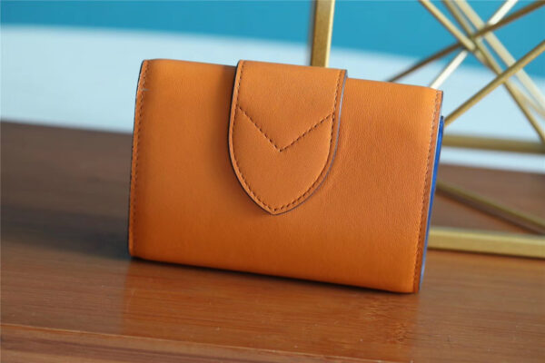 Louis Vuitton Pont 9 Compact Wallet Caramel Brown For Women, Women's Wallets 4.2in/12cm LV 