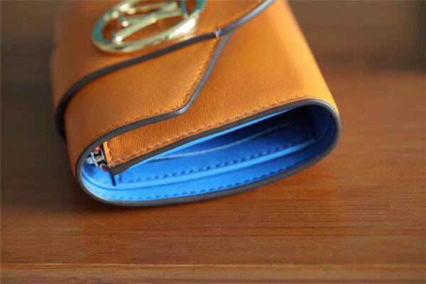 Louis Vuitton Pont 9 Compact Wallet Caramel Brown For Women, Women's Wallets 4.2in/12cm LV 