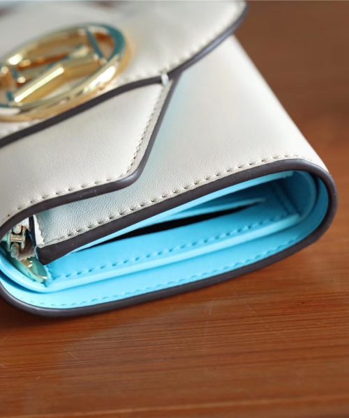 1:1 Replica Louis Vuitton Pont 9 Compact Wallet Creme For Women, Women's Wallets 4.2in/12cm LV M69176