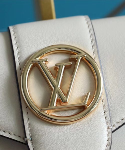 1:1 Replica Louis Vuitton Pont 9 Compact Wallet Creme For Women, Women's Wallets 4.2in/12cm LV M69176