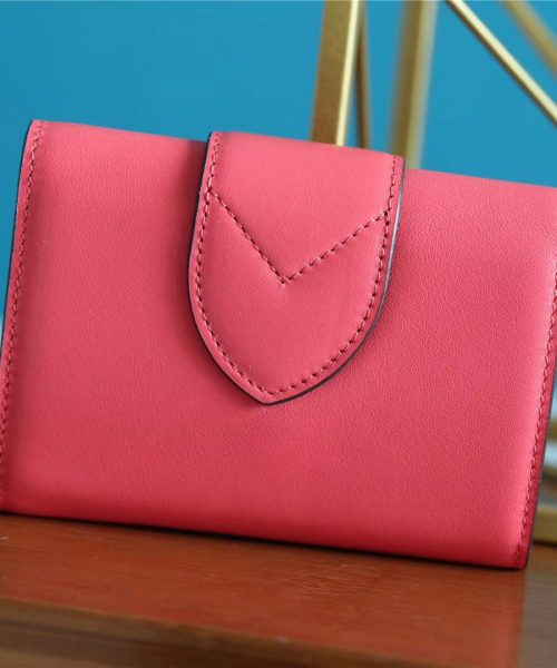 1:1 Replica Louis Vuitton Pont 9 Compact Wallet Pink For Women, Women's Wallets 4.2in/12cm LV