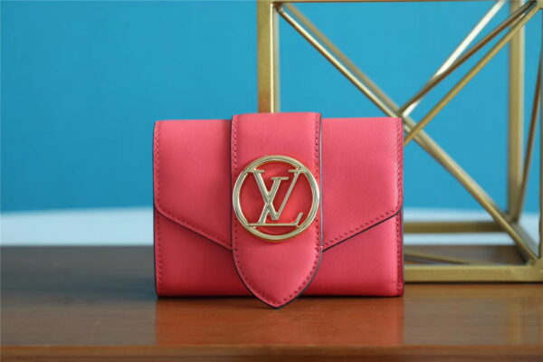 Louis Vuitton Pont 9 Compact Wallet Pink For Women, Women's Wallets 4.2in/12cm LV