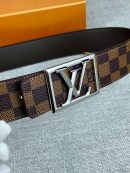 1:1 Replica Louis Vuitton Pyramide Frame Reversible LV Belt Damier Metal Hardware LV Women Belt