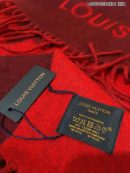 Louis Vuitton Reykjavik Scarf Red 75in/190cm M75505
