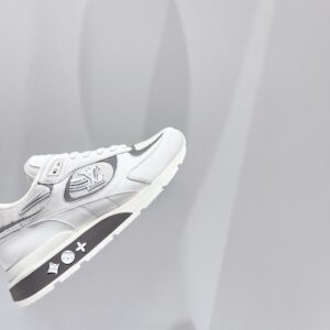 Louis Vuitton Run Away Sneaker Iridescent Textile White For Women LV