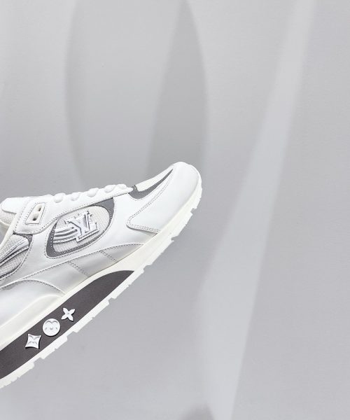 Louis Vuitton Run Away Sneaker Iridescent Textile White For Women LV