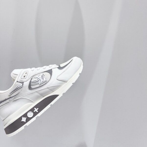 Louis Vuitton Run Away Sneaker Iridescent Textile White For Women LV
