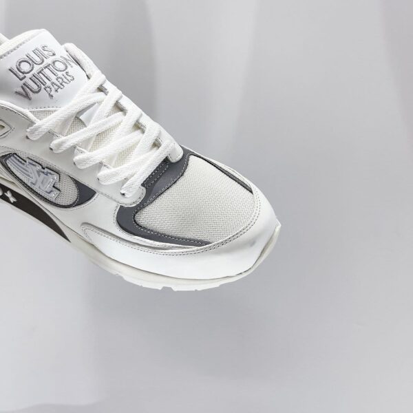 Louis Vuitton Run Away Sneaker Iridescent Textile White For Women LV