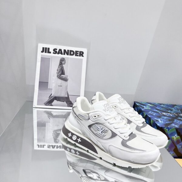 Louis Vuitton Run Away Sneaker Iridescent Textile White For Women LV