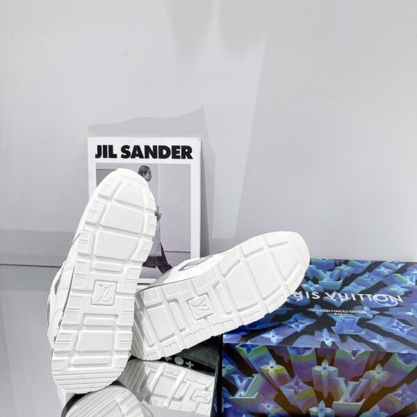 Louis Vuitton Run Away Sneaker Iridescent Textile White For Women LV