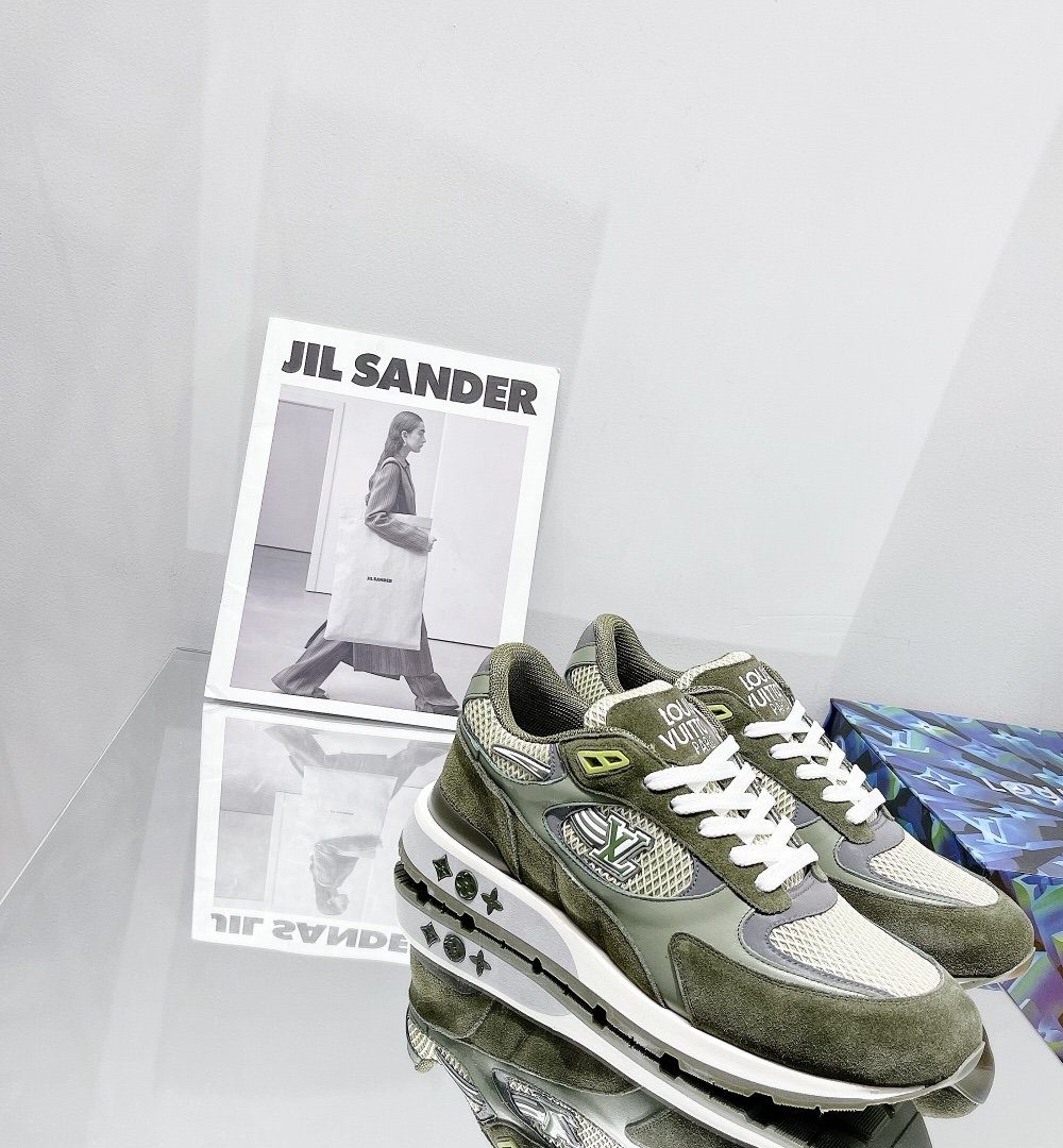 Louis Vuitton Run Away Sneaker Monogram Material Brown For Women LV