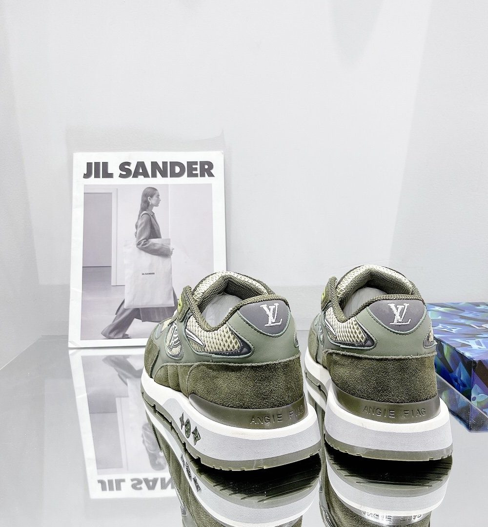 Louis Vuitton Run Away Sneaker Monogram Material Brown For Women LV