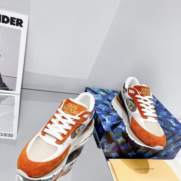 Louis Vuitton Run Away Sneaker Monogram Material Orange For Women LV