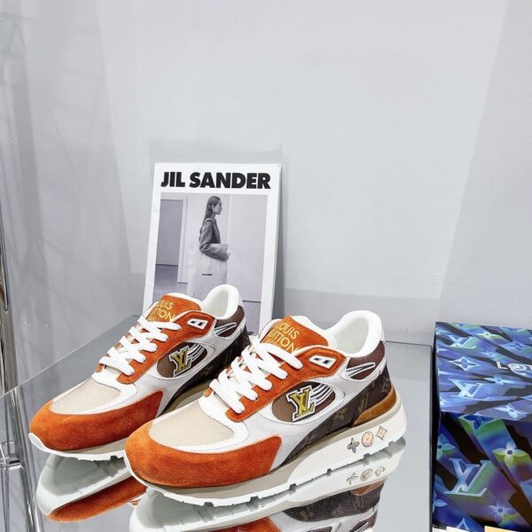 Louis Vuitton Run Away Sneaker Monogram Material Orange For Women LV