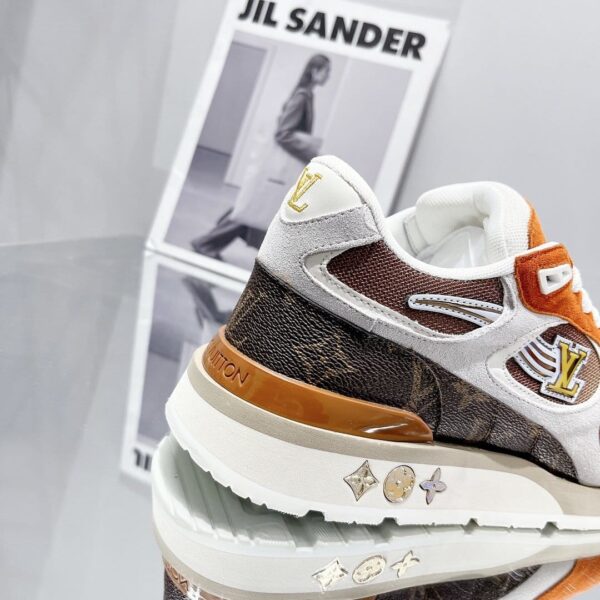 Louis Vuitton Run Away Sneaker Monogram Material Orange For Women LV