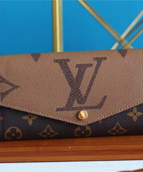 Louis Vuitton Sarah Wallet Monogram and Monogram Reverse Canvas For Women, Women's Wallets 7.5in/19cm LV M80726
