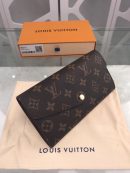 1:1 Replica Louis Vuitton Sarah Wallet Monogram Canvas For Women, Women's Wallets 7.5in/19cm LV M60531