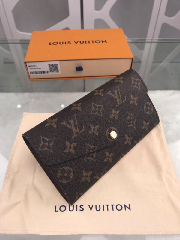 Louis Vuitton Sarah Wallet Monogram Canvas For Women, Women's Wallets 7.5in/19cm LV M60531